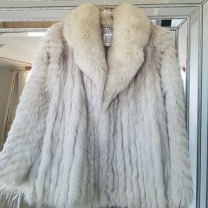 Vintage saga fox fur coat large